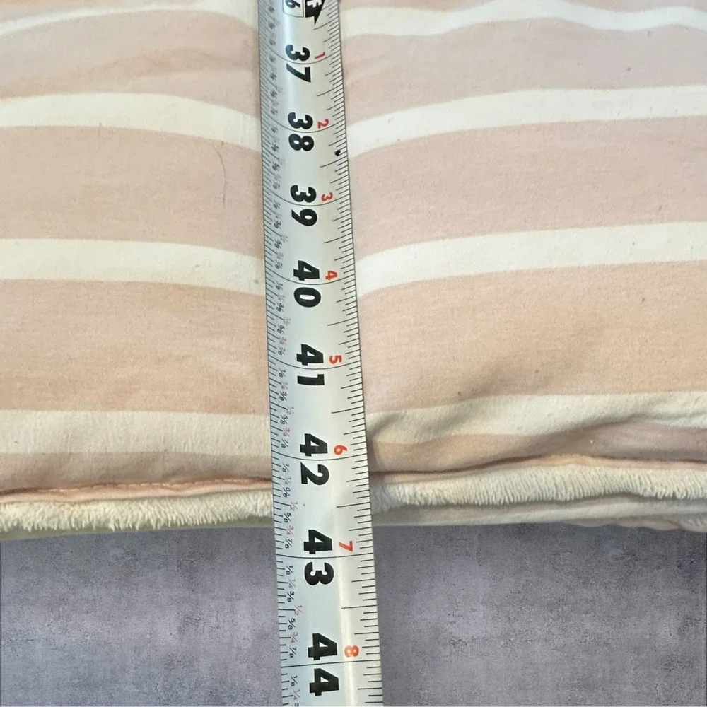 UGG Corey Reversible Full/Queen Comforter Pink/Cream‎ Stripe Sherpa Back